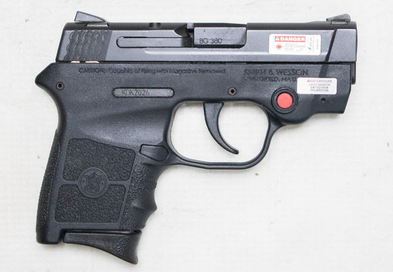 SMITH AND WESSON M&P Bodyguard 380 Police Trade-In Semi-Auto Pistol with Crimson Trace Laser